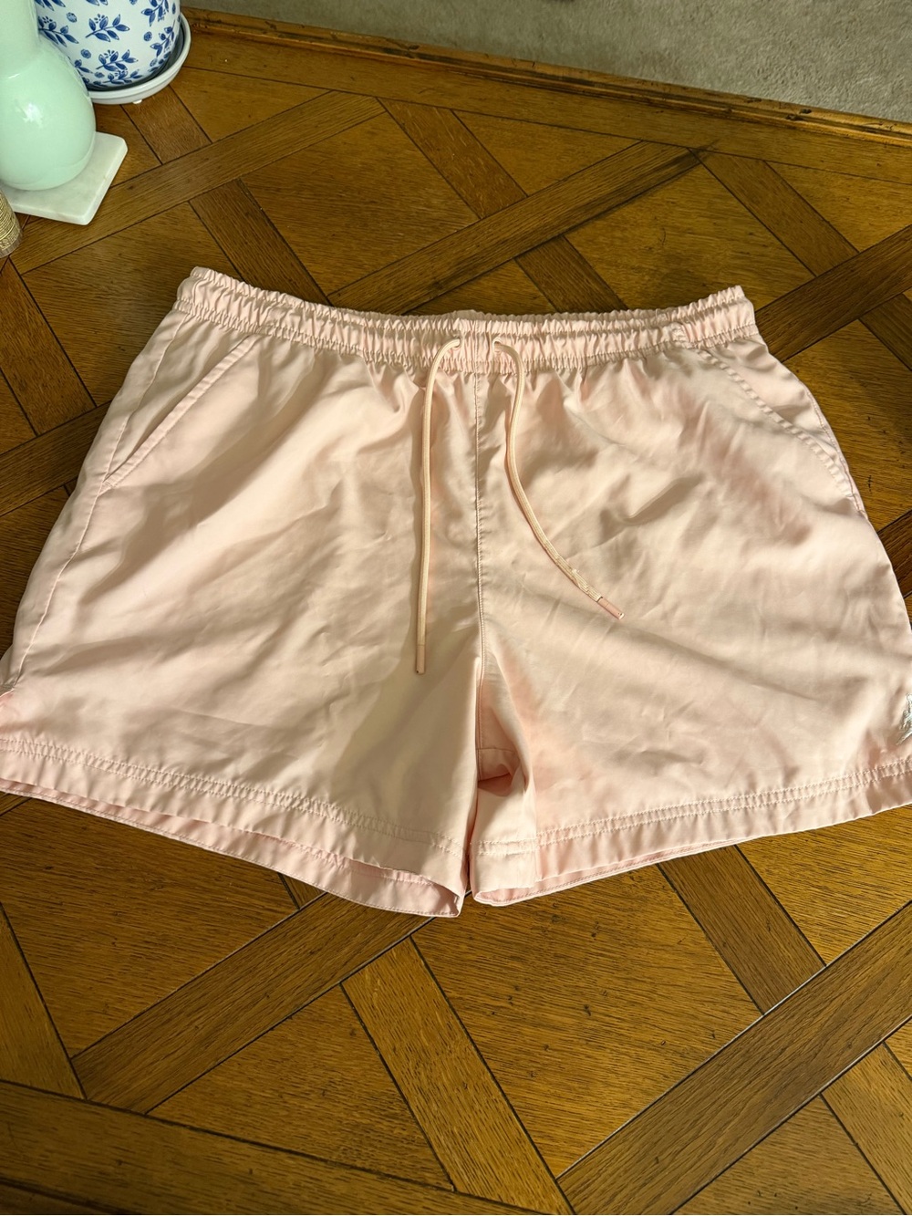 Jordan Men’s XXL Pink Lined Swim Trunks Athletic Gym Shorts Jumpman